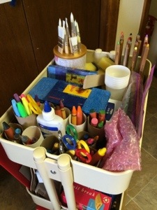 Make your own Art Cart - http://theartofhomeeducation.com